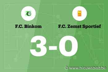 FC Binkom wint duel met FC Zemst Sportief