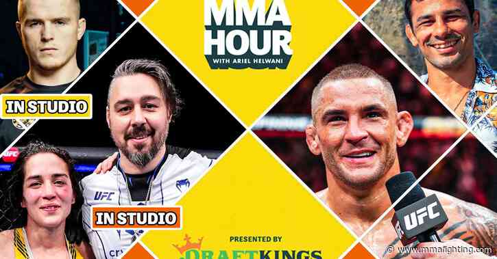 The MMA Hour with Dustin Poirier, Alexandre Pantoja, plus Dan Hardy, Veronica Hardy, and Paul Hughes all in studio at 1 p.m. ET
