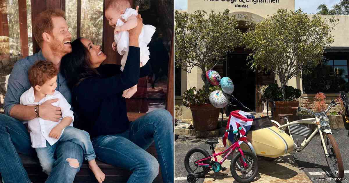 'Drama' in California after Harry and Meghan receive free bike for Archie's birthday
