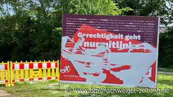 Wahlplakat in Salzgitter mit Hakenkreuz beschmiert