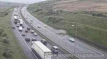 Crash on M62 leading to delays for drivers near Oldham