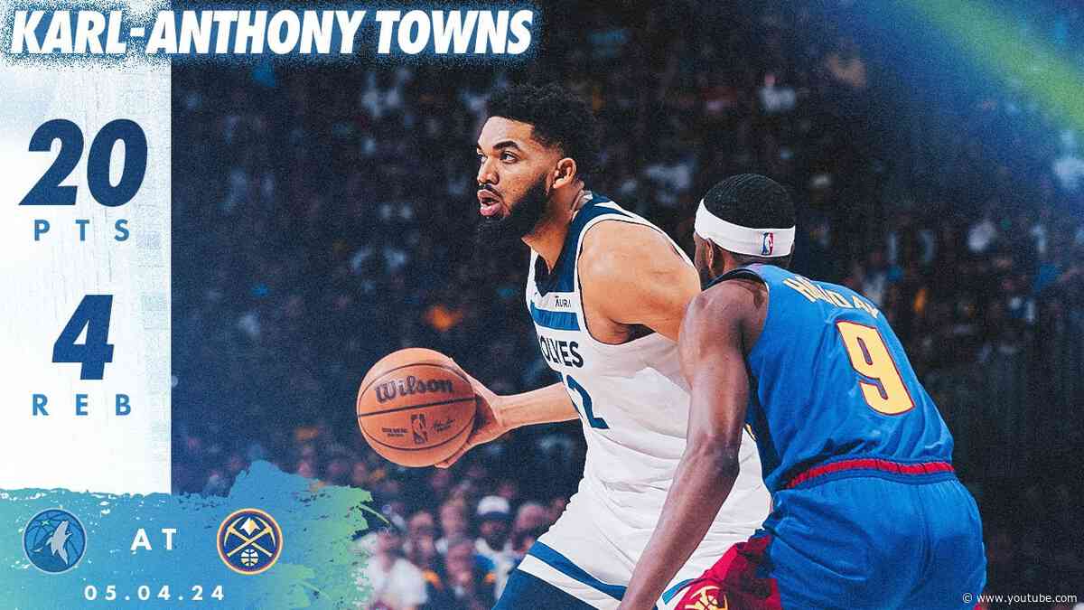 Karl-Anthony Towns Scores 20 Points In GAME 1 WIN vs. Denver | 05.04.24