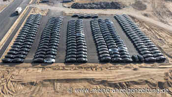 Tesla lagert hunderte Elektroautos auf Flugplatz: Friedhof oder doch Zwischenlager?