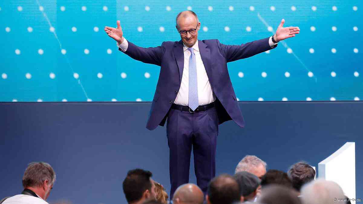 Delegiertentreffen in Berlin: CDU wählt Merz mit knapp 90 Prozent zum Parteichef
