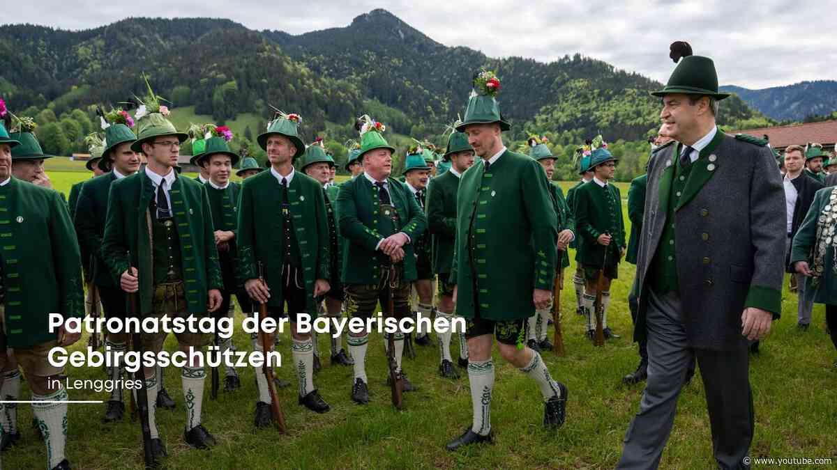 Patronatstag der Bayerischen Gebirgsschützen 2024 in Lenggries - Bayern