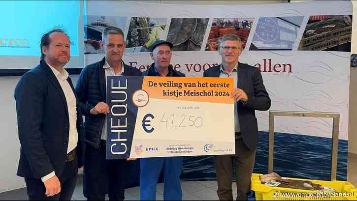 Urk - Eerste kistje meischol levert 45.000 euro op voor hematologieafdeling UMCG
