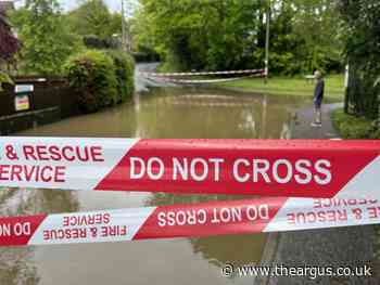 Haywards Heath hit by flooding, West Sussex fire crews on scene