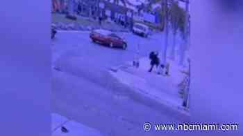 Video shows woman crash while chasing alleged bag thief, then confronts him on Wynwood sidewalk