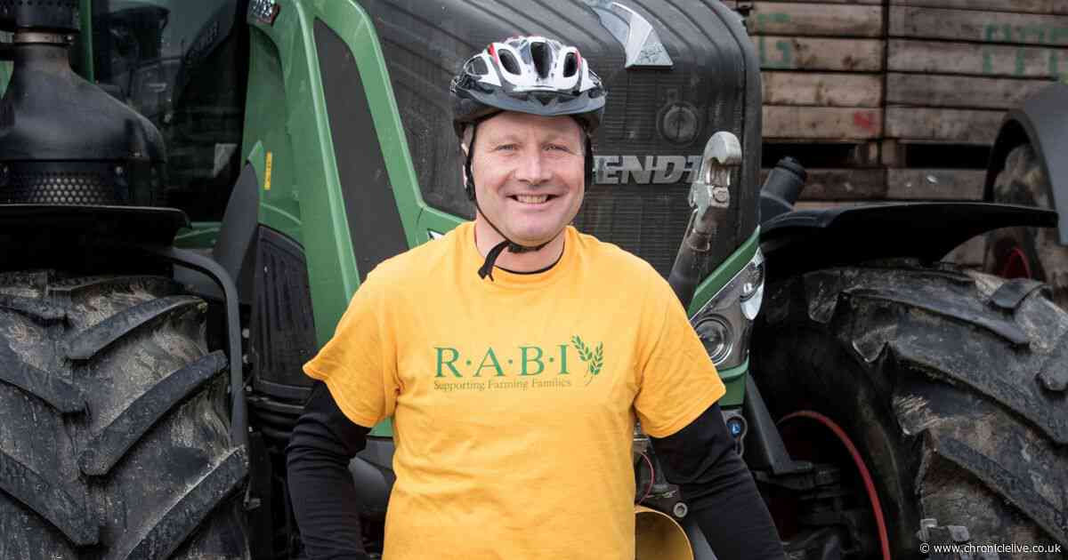Cycling farmer to start 1,000 mile charity ride from Northumberland County Show