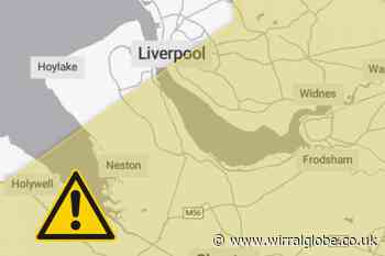Yellow thunderstorm warning for parts of Wirral and much of UK