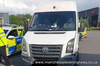 Driver arrested after terrified witnesses call 999 over 'erratic' van on M66