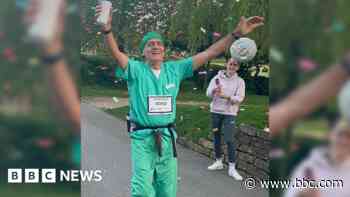 Man retraces marathon route from 1980s for charity