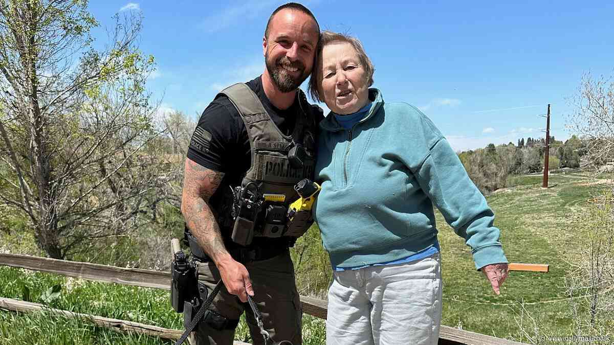 Incredible moment heroic K9 Mercury finds missing 85-year-old woman clinging to a tree on steep Colorado ravine