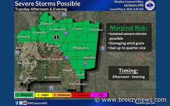Stormy Forecast for Central MS This Week