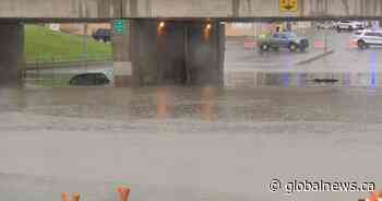 New flood detection system warns Regina drivers when Albert St. underpass is blocked