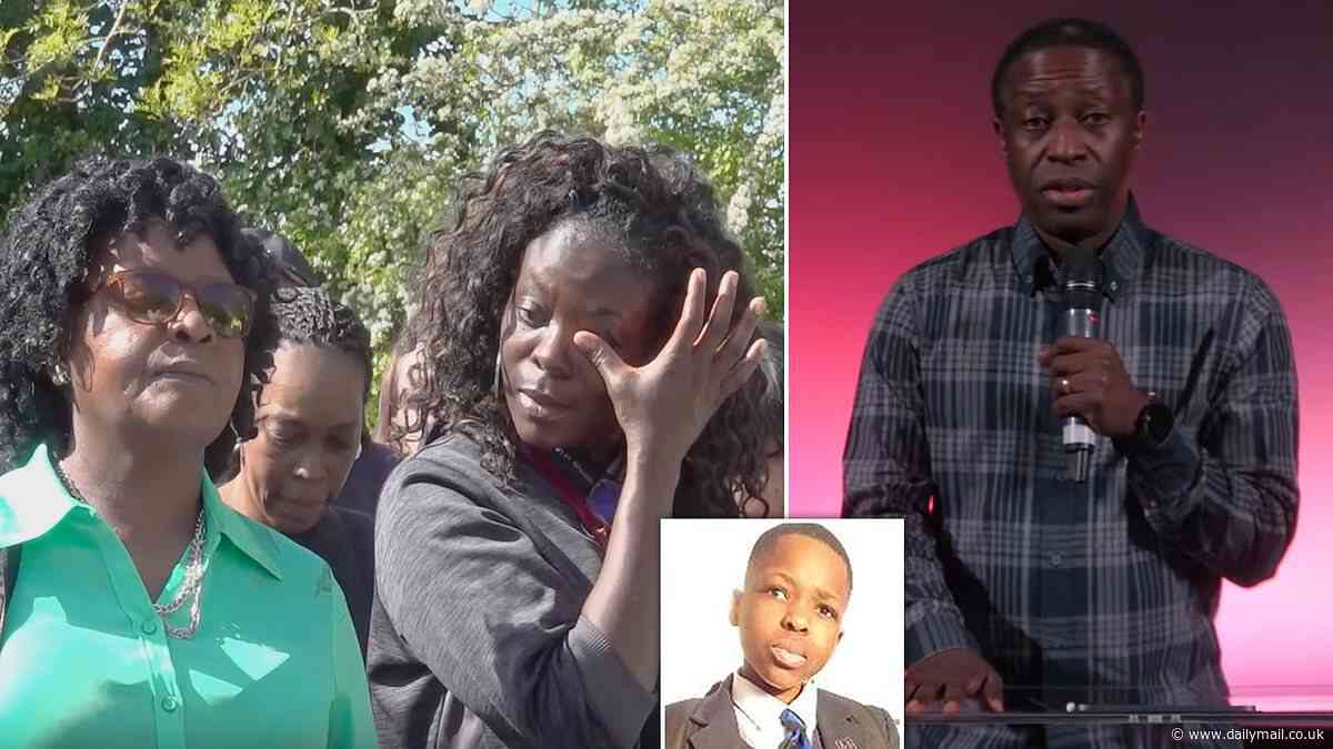 Powerful moment Daniel Anjorin's pastor reveals how church community rushed to be with his family after the 14-year-old was stabbed on his way to school in Hainault 'sword rampage'