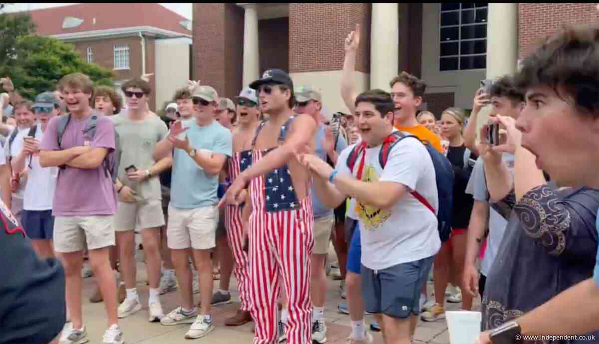 Fraternity says it removed member for 'racist actions' during Mississippi campus protest