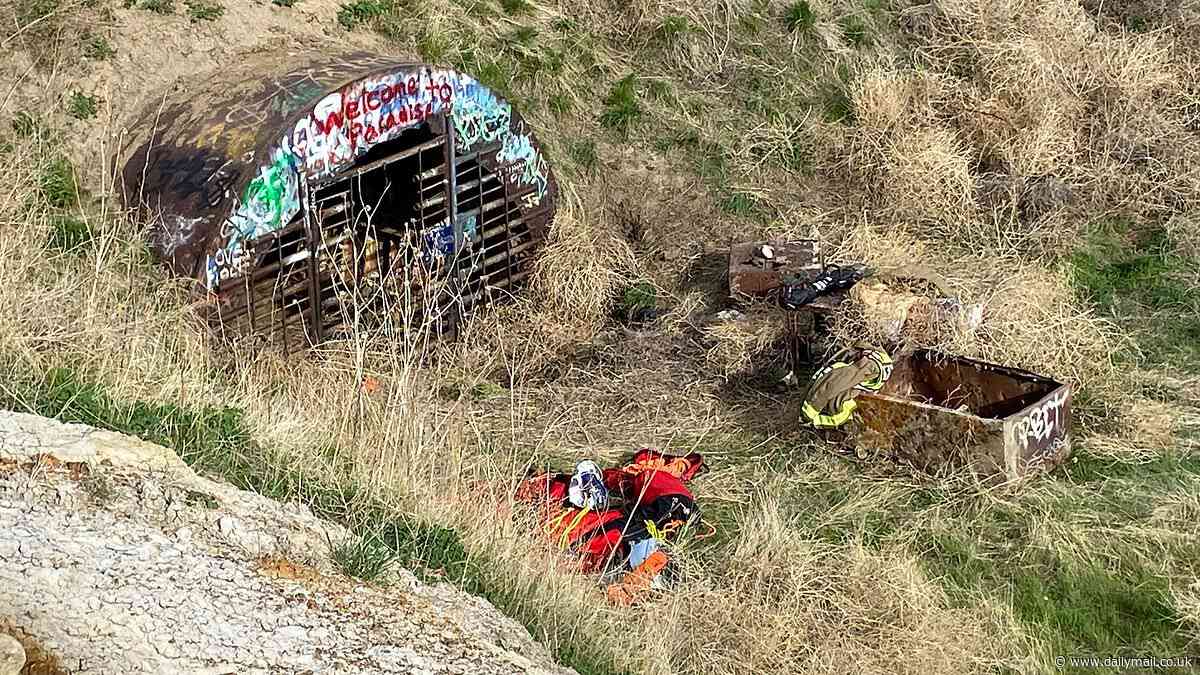 Colorado police rescue three teenagers after they fell 30ft into abandoned missile silo