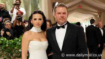 Matt Damon and wife Luciana Barroso glam it up for the 2024 Met Gala - as actor jokes it only took him 'about five minutes' to get ready for the bash