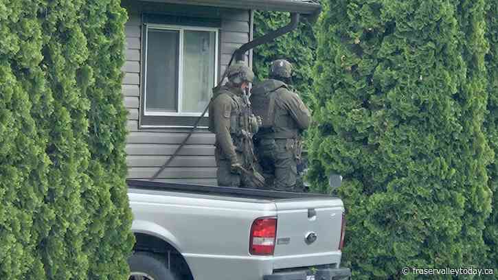 Chilliwack RCMP accompany ERT to execute search warrant at Agassiz home
