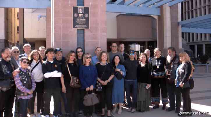 City of Albuquerque unveils 'Ken Sanchez Pillar of the Community' memorial