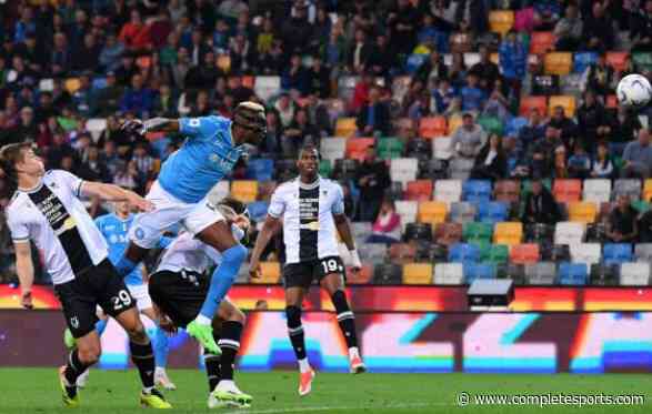 Osimhen Scores As Success’ Late Strike Earns Relegation Threatened Udinese 1-1 draw Vs Napoli