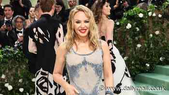 Met Gala 2024: Kylie Minogue glitters in an edgy twist on a fairytale princess theme with a figure-hugging devoré denim ensemble