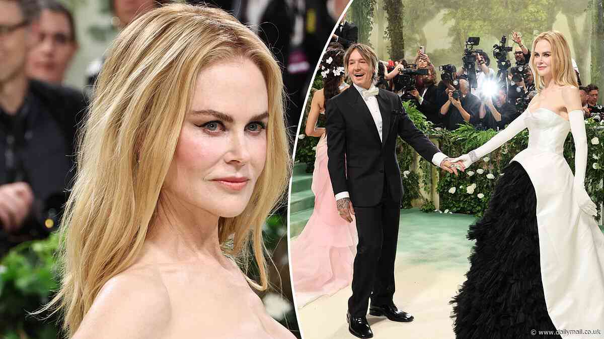 Met Gala 2024: Nicole Kidman stuns in a dramatic black and white Balanciaga gown as she packs on the PDA with husband Keith Urban