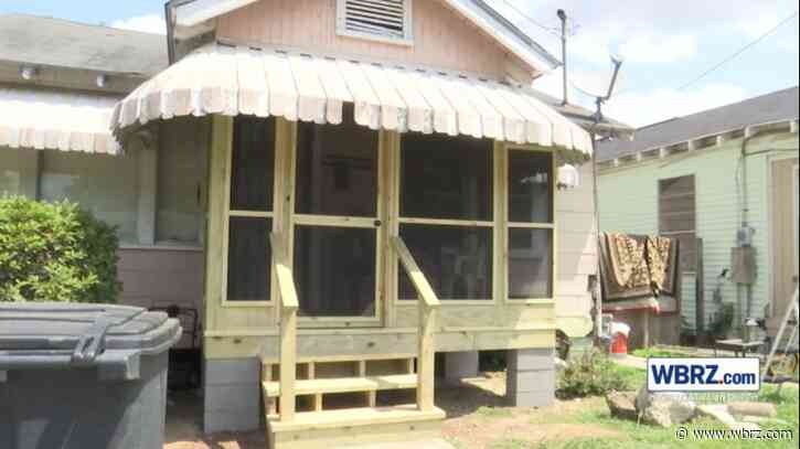 Woman's porch rebuilt with donations following police chase crash