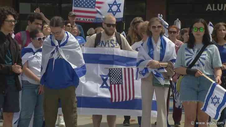 "Antisemitism is real:" UB students organize protest calling for ceasefire, release of hostages