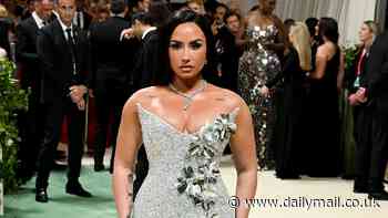 Demi Lovato dazzles in metallic Prabal Gurung gown at 2024 Met Gala - as she returns to the soiree eight years after 'terrible' time back in 2016