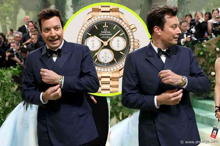 Jimmy Fallon’s 1-Of-1 OMEGA Speedmaster Gives ‘James Bond’ Vibes At The Met Gala