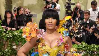 Nicki Minaj takes 'garden of time' theme seriously in colorful 3D floral mini dress and bob at Met Gala 2024