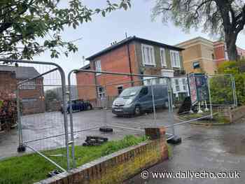 Barriers put up around church's car park in Shirley