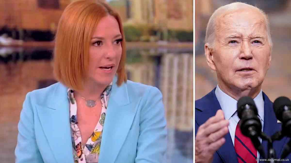 Afraid of questions? Ex-Biden spox Jen Psaki says president should ditch press conferences and opt for softball interview on liberal-friendly The View instead