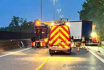 E313 richting Luik in Hasselt afgesloten na ongeval