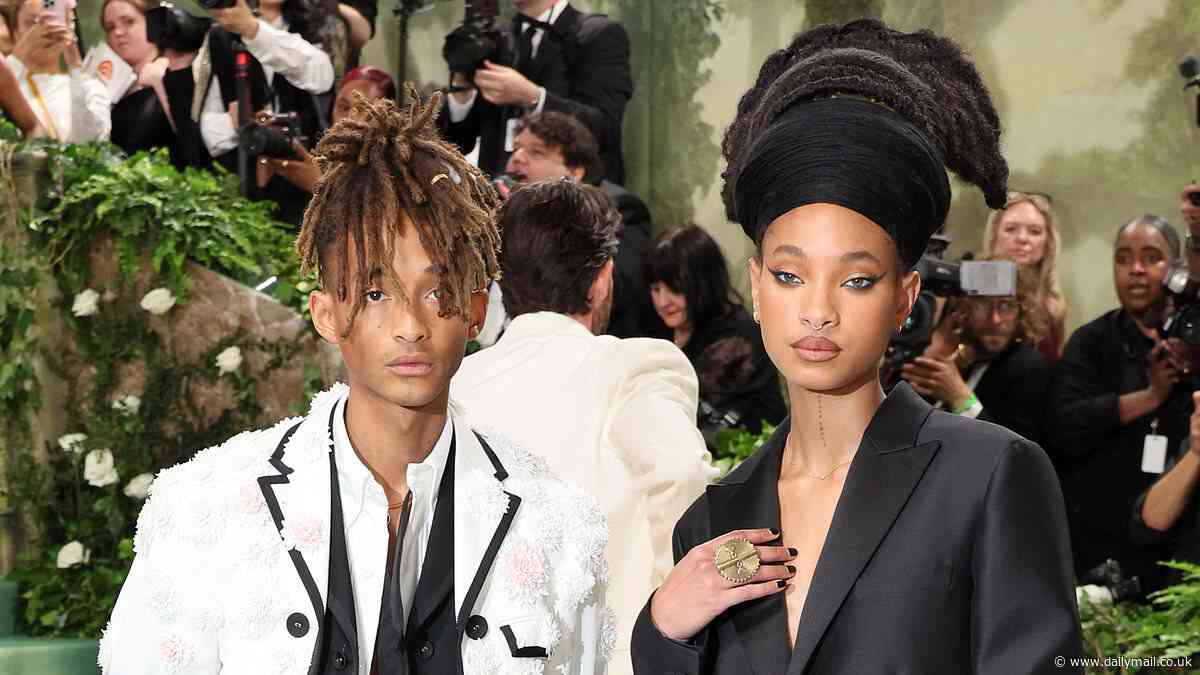 Hollywood nepo babies Willow and Jaden Smith play it cool in edgy outfits at 2024 Met Gala
