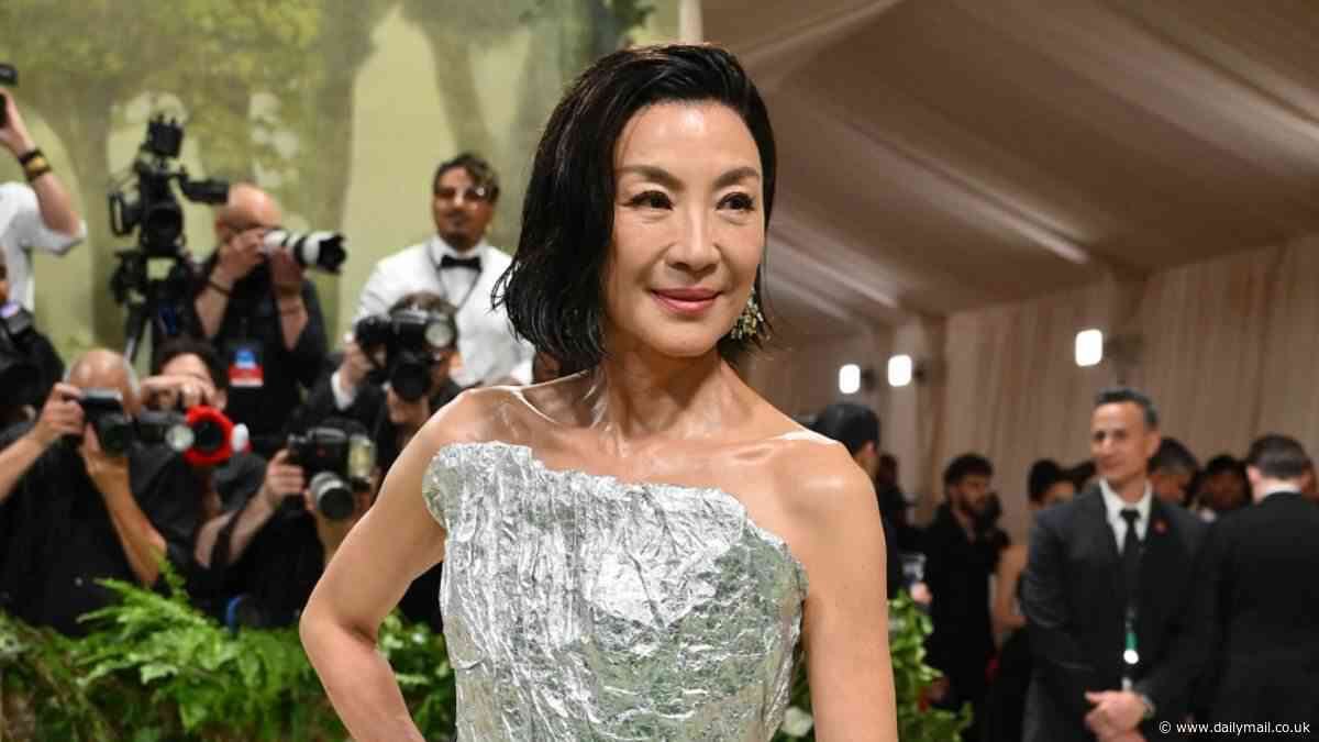 Michelle Yeoh shines in VERY quirky tin foil-inspired Balenciaga gown at 2024 Met Gala in New York City