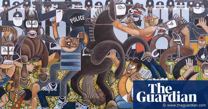 Guernica-style battle of Orgreave painting stars in miners’ strikes exhibition