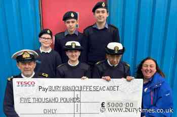 Bury and Radcliffe Sea Cadets receives Tesco grant
