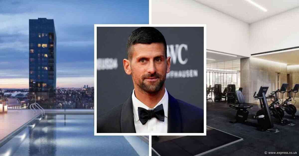 Inside Novak Djokovic's two New York apartments with gym and pool worth £8.8 million