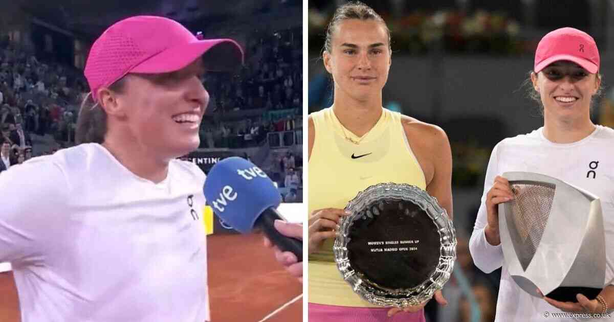 Iga Swiatek makes cheeky women's tennis comment after rival's controversial statement