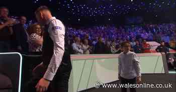 World snooker final TV viewers spot the lovely thing Kyren Wilson's son did after Jak Jones lost