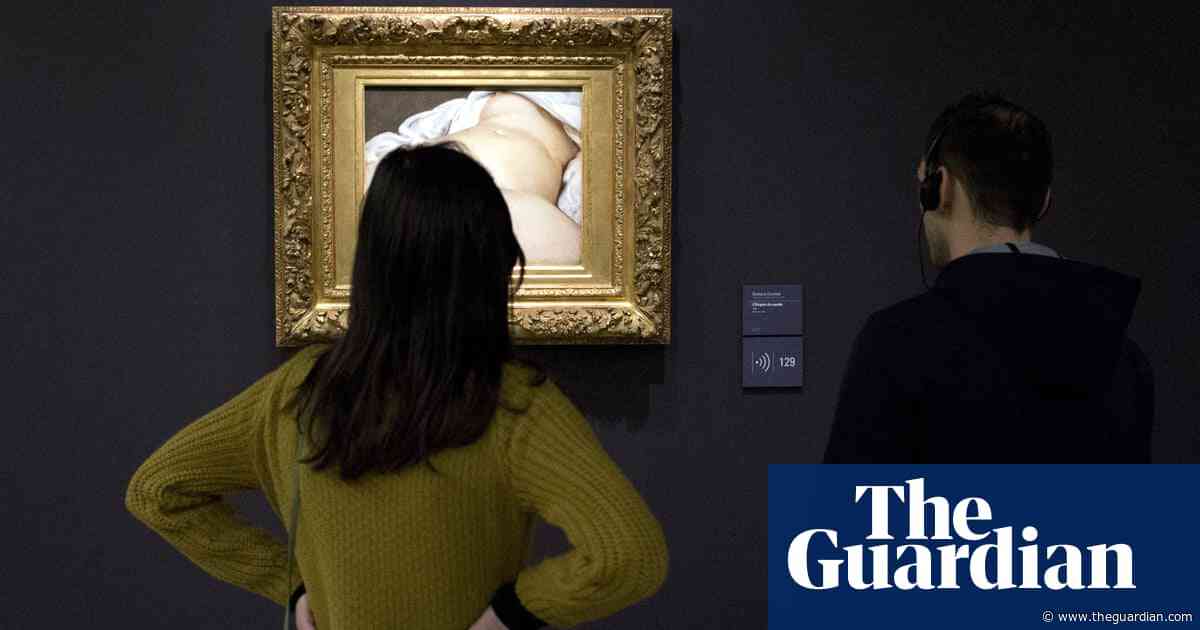 Painting of vulva by French artist Gustave Courbet sprayed with ‘MeToo’ graffiti