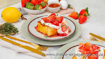 Ideal für den Muttertags-Brunch: French Toast mit Mascarponecreme und gebackenen Erdbeeren