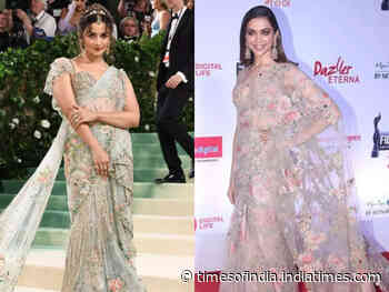 Alia's Met Gala sari is a copy paste of Deepika's sari?