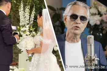 Andrea Bocelli verrast Houthalense bruid vlak voor jawoord: “Ik raakte even in paniek”