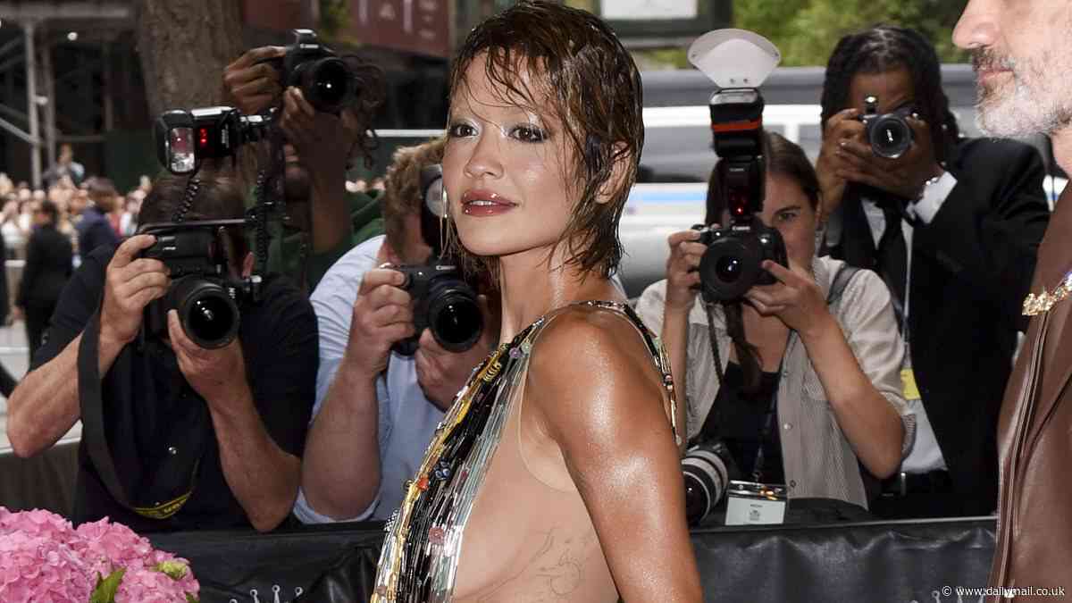 Met Gala 2024: Rita Ora goes nude in a barely-there bodysuit adorned with thousands of ancient beads as she smoulders on the red carpet