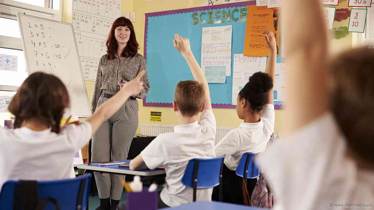 More than half of primary schools have no ethnic minority teachers and nearly one in three don't have a male teacher - as professor warns pupils are 'missing out' by not being represented