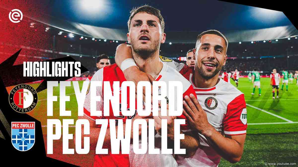 FIVE GOALS! 👋 | Highlights Feyenoord – PEC Zwolle | Eredivisie 2023-2024